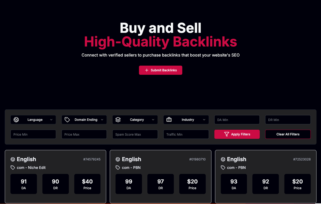 Backlink Marketplace